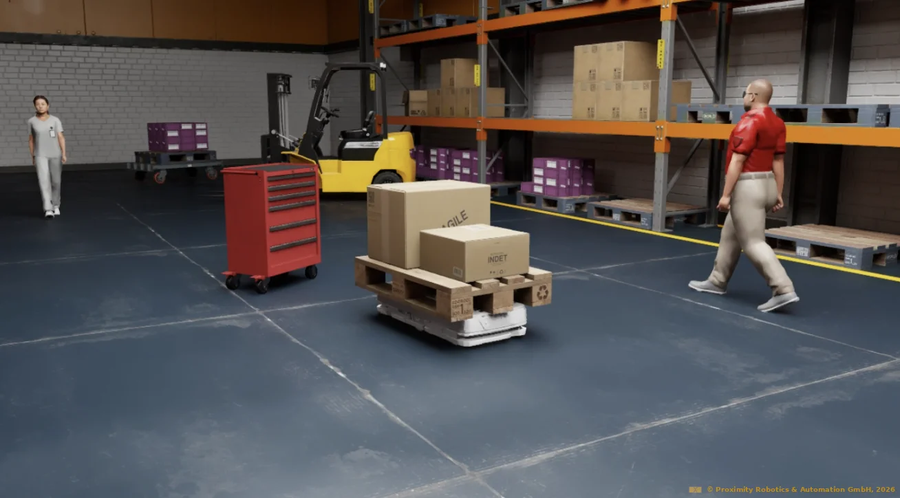 Isaac Sim ATP In Warehouse With People